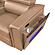 Nova Sectional w/1 Console - Fridge - Caramel by Galaxy Furniture