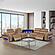 Nova Sectional w/1 Console - Reading Light - Caramel by Galaxy Furniture