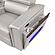 Nova Sectional w/1 Console - Fridge - Gray by Galaxy Furniture