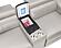 Nova Sectional w/2 Consoles - Reading Light & Fridge - Gray by Galaxy Furniture