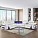 Nova Sectional w/1 Console - Fridge - White by Galaxy Furniture