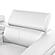 Nova Sectional w/2 Consoles - Reading Light & Fridge - White by Galaxy Furniture