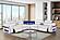 Nova Sectional w/2 Consoles - Reading Light & Fridge - White by Galaxy Furniture
