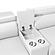 Nova Sectional w/1 Console - Reading Light - White by Galaxy Furniture