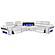 Nova Sectional w/1 Console - Reading Light - White by Galaxy Furniture