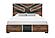 Optimus Brown/Black Queen Bed, Dresser, Mirror & Nightstand by Global Furniture