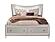 Paris Champagne Queen Bed w/LED, Dresser, Mirror, Nightstand by Global Furniture