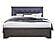 Pompei Metallic Grey Queen Bed, Dresser, Mirror & 2 Nightstands by Global Furniture