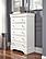 Pompei Metallic White Chest by Global Furniture