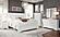 Pompei Metallic White Nightstand by Global Furniture