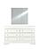 Pompei Metallic White Full Bed Group w/LED by Global Furniture