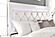 Pompei Metallic White Queen Bed, Dresser, Mirror & 2 Nightstands by Global Furniture