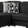 Puffy L-Shaped Sectional Sofa - Black by Galaxy Furniture