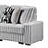 Puffy L-Shaped Sectional Sofa - Gray by Galaxy Furniture