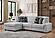 Puffy L-Shaped Sectional Sofa - Gray by Galaxy Furniture