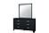 Reid Black Mirror by Global Furniture