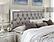 Riley Silver King Bed, 2 Dressers, Mirror & 2 Nightstands by Global Furniture