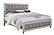 Riley Silver King Bed, 2 Dressers, Mirror & 2 Nightstands by Global Furniture