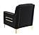 Ruby Velvet Upholstery Chair - Black by Galaxy Furniture