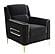 Ruby Velvet Upholstery Chair - Black by Galaxy Furniture