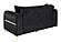 Ruby Velvet Upholstery Loveseat - Black by Galaxy Furniture