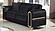 Ruby Velvet Upholstery Loveseat - Black by Galaxy Furniture