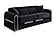 Ruby Velvet Upholstery Sofa & Loveseat - Black by Galaxy Furniture