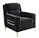 Ruby Velvet Upholstery 3 piece Sofa Set- Black by Galaxy Furniture