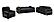 Ruby Velvet Upholstery 3 piece Sofa Set- Black by Galaxy Furniture