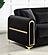 Ruby Velvet Upholstery 3 piece Sofa Set- Black by Galaxy Furniture