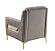 Ruby Velvet Upholstery Chair - Taupe by Galaxy Furniture