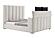 Serenity Crema King Bed w/Speaker, TV Lift & Fireplace by Global Furniture
