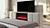 Serenity Crema King Bed w/Speaker, TV Lift & Fireplace by Global Furniture