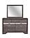 Seville Grey Queen Bed Dresser Mirror Nightstand by Global Furniture