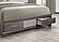 Seville Grey Queen Bed Dresser Mirror Nightstand by Global Furniture