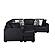 Snuggle L-Shaped Sectional Sofa - Black by Galaxy Furniture