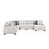 Snuggle L-Shaped Sectional Sofa - Cream by Galaxy Furniture