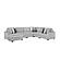 Snuggle L-Shaped Sectional Sofa - Gray by Galaxy Furniture