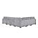 Snuggle L-Shaped Sectional Sofa - Gray by Galaxy Furniture