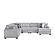 Snuggle L-Shaped Sectional Sofa - Gray by Galaxy Furniture