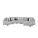 Snuggle L-Shaped Sectional Sofa - Gray by Galaxy Furniture