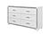 Soleil White Dresser by Global Furniture
