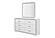 Soleil White Mirror by Global Furniture
