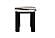 T06 Black/White Coffee Table & 2 End Tables by Global Furniture