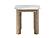 T06 White/Natural End Table by Global Furniture