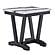T1319 Black/White End Table by Global Furniture
