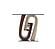 T4126 Brown Glass Top End Table by Global Furniture
