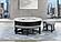T42 Black Coffee Table w/3 Stools by Global Furniture