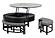 T42 Black Coffee Table w/3 Stools by Global Furniture