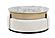 T42 Natural Coffee Table w/3 Stools by Global Furniture